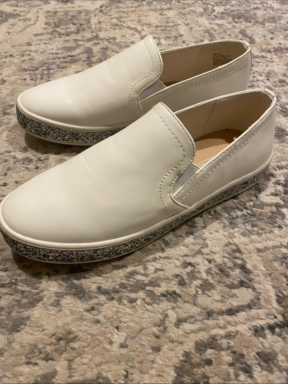 Silver Sole loafers Sz. 8